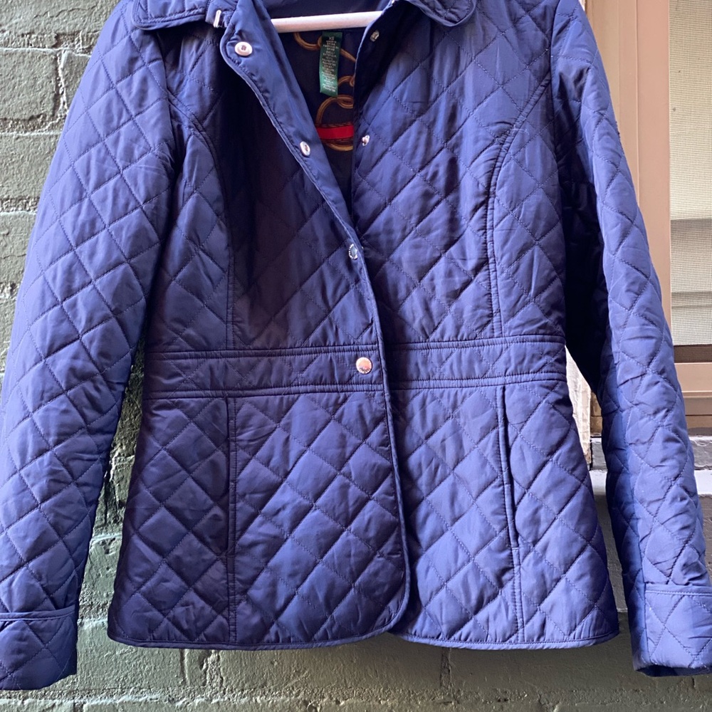 Lauren Ralph Lauren Deep Blue Quilted Puffer Jacket